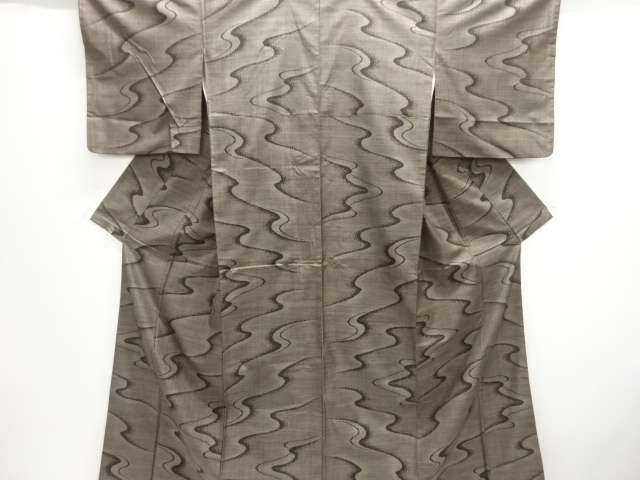 JAPANESE KIMONO / DORO OSHIMA TSUMUGI (7 maruki) / WOVEN STREAM 
